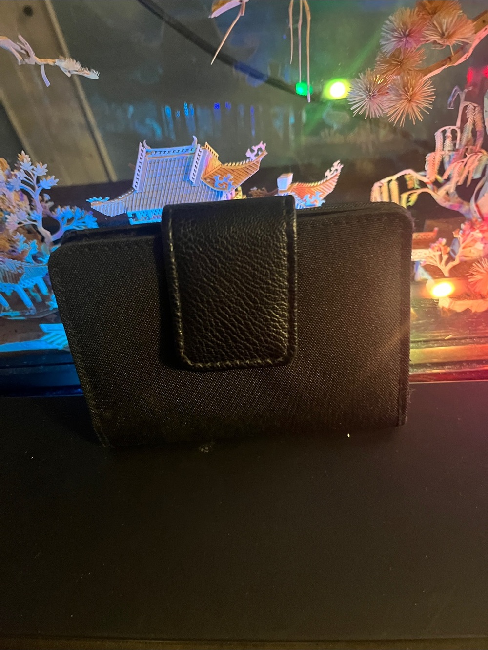 Black Women's Snap-Closure Wallet